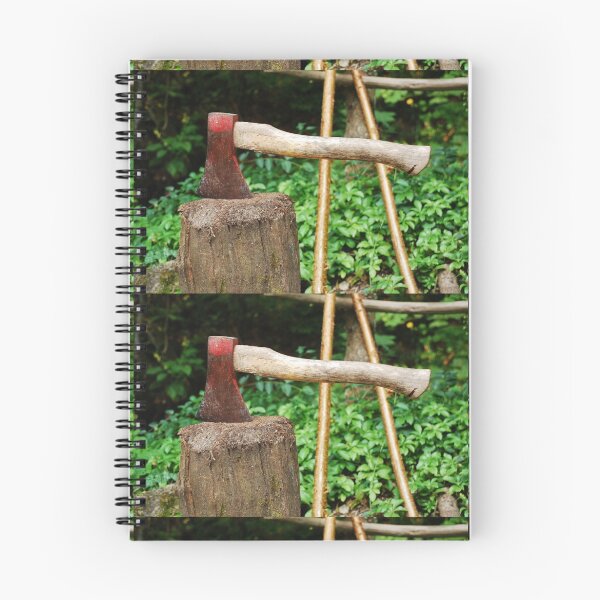 Item preview, Old Axe on Wood Block designed and sold by jojobob.