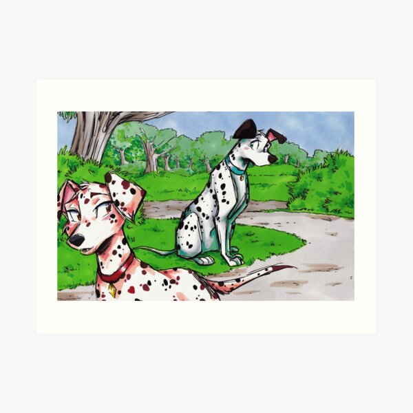 SouRin Dalmatians Art Print