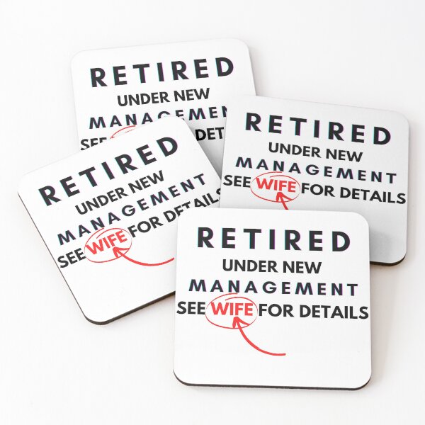 Item preview, RETIRED UNDER NEW MANAGEMENT SEE WIFE FOR DETAILS FUNNY GIFT IDEA designed and sold by Beyond  Perception.