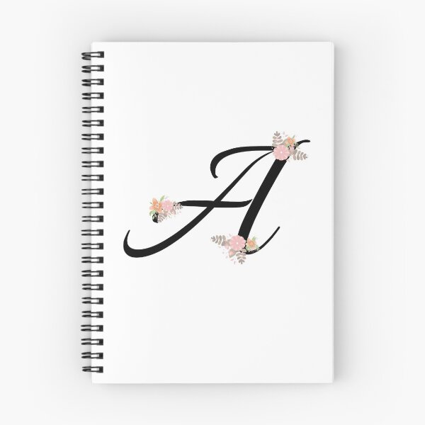 Artikelvorschau, Alphabetbuchstabe Ein Monogramm mit hübschem Blumenanfangskalligraphie-Hochzeitsentwurf entworfen und verkauft von patternsplus.