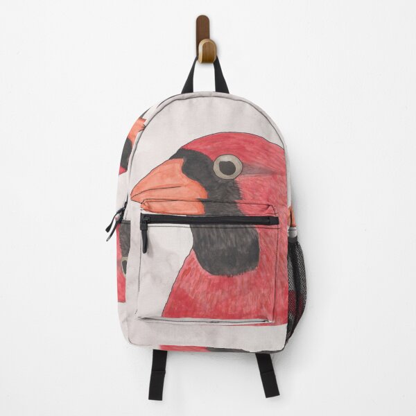 Item preview, Northern Cardinal watercolor bird portrait designed and sold by TheWaterBirds.