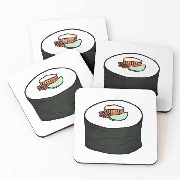 Item preview, Sushi cartoon art designed and sold by PastelDumpster.