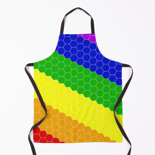 Item preview, Rainbow diagonal hexagonal honeycomb pattern designed and sold by marcabeer.