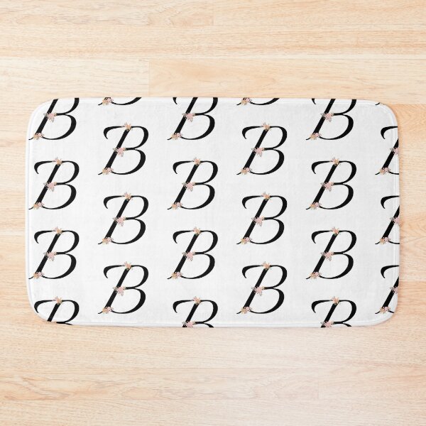 Item preview, Alphabet letter B monogram with pretty flower initial calligraphy wedding design designed and sold by patternsplus.