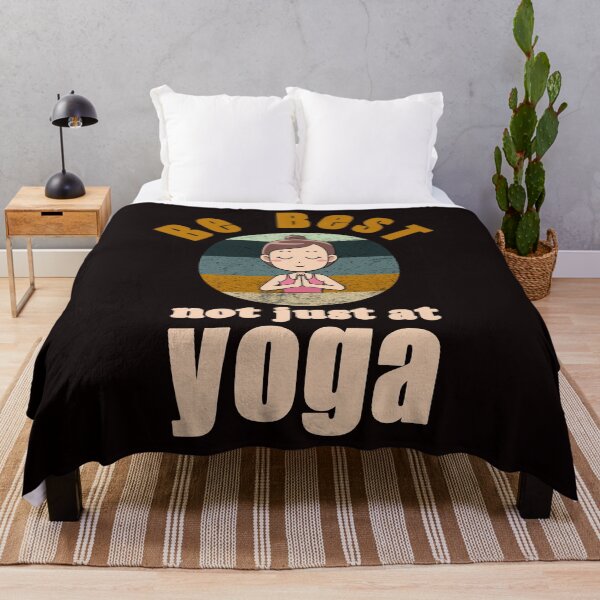 Item preview, Be Best Not Just At Yoga - Funny Retro Distressed Yoga Woman Gift Idea designed and sold by leo121687.