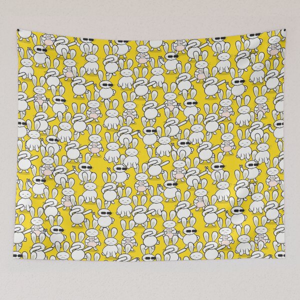 Item preview, Doodle Bunny Cute Pattern designed and sold by Skeenazlan.