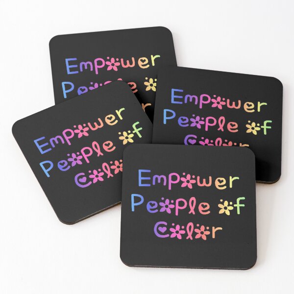 Item preview, Empower People of Color Rainbow Flag Hippie Text designed and sold by everything4eva.