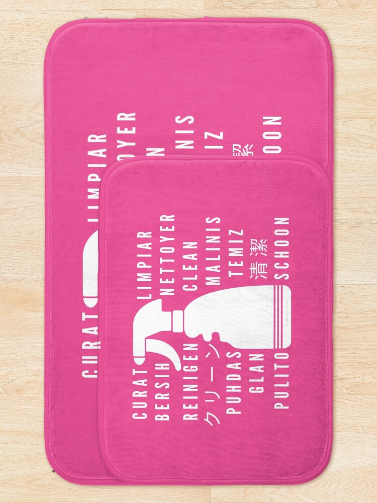 Alternate view of Clean in Every Language house cleaning cleaning lady gift Bath Mat