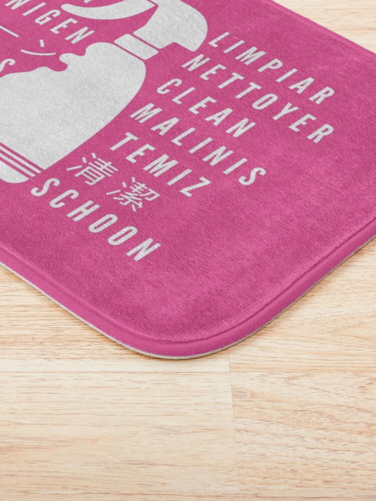 Alternate view of Clean in Every Language house cleaning cleaning lady gift Bath Mat