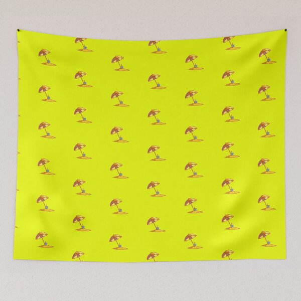 Item preview, Beach Scene on Yellow Background designed and sold by Shaxspere.