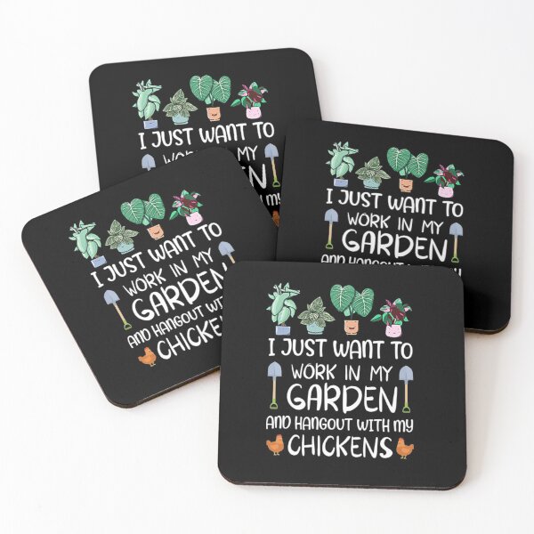 Item preview, I Just Want To Work In My Garden And Hangout With My Chickens designed and sold by KassidyKeller.