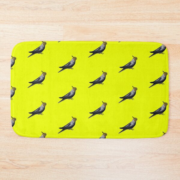 Item preview, Cockatiel Bird on Yellow Background designed and sold by Shaxspere.
