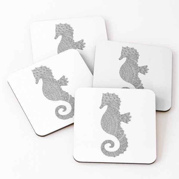 Item preview, Zentangle Seahorse designed and sold by JJBarnesArt.