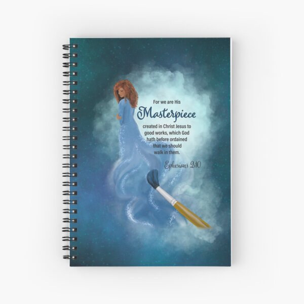 His Masterpiece (Blue Background) Spiral Notebook