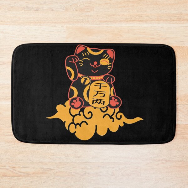 Item preview, Kawaii Black Maneki Neko designed and sold by YueHeng Creates ⭐⭐⭐⭐⭐.