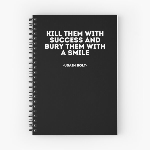 Artikelvorschau, Usain Bolt Quote - Kill them with success and bury them with a smile entworfen und verkauft von madeyougiggle.