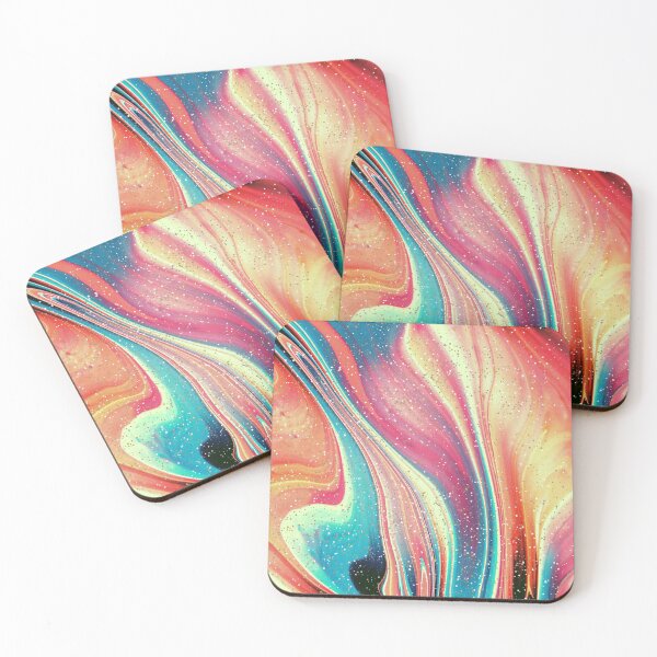 Item preview, Vibrant Motion Contrast Teal Marbling with Sparkles designed and sold by DaughterofYah.