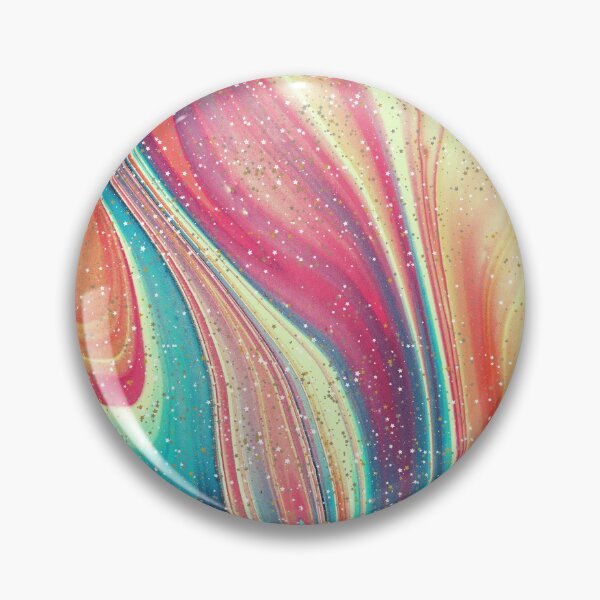 Item preview, Vibrant Motion Contrast Teal Marbling with Sparkles designed and sold by DaughterofYah.