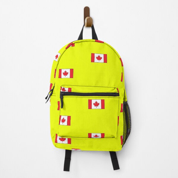 Item preview, Canadian Flag on Yellow Background designed and sold by Shaxspere.