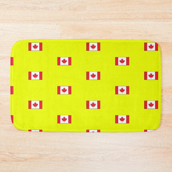 Item preview, Canadian Flag on Yellow Background designed and sold by Shaxspere.