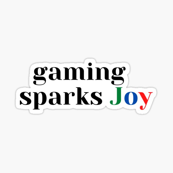 Item preview, gaming sparks joy designed and sold by ninjapineapple.