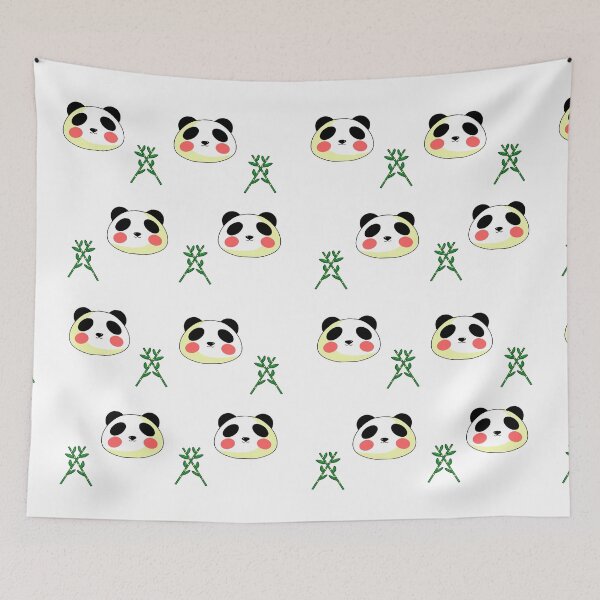 Item preview, Cute Panda and Bamboo designed and sold by origamibiru.
