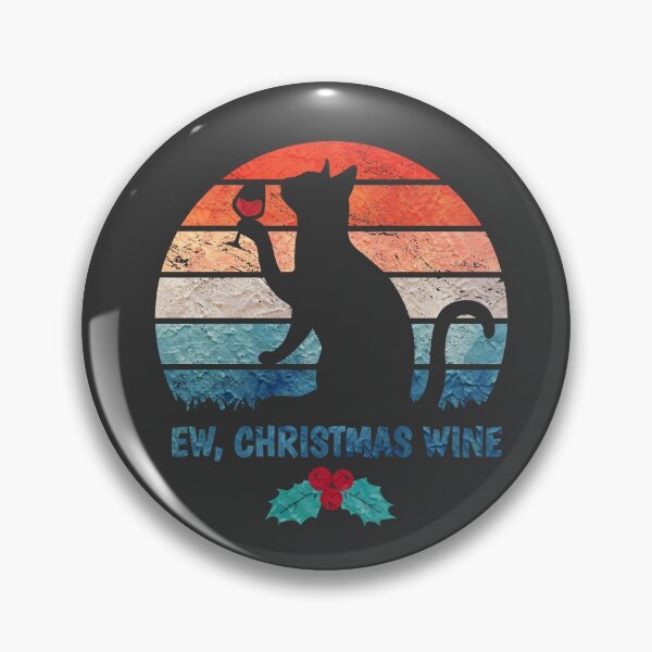 Item preview, EW CHRISTMAS WINE - CHRISTMAS CAT 2020 designed and sold by WordsmithNerd.