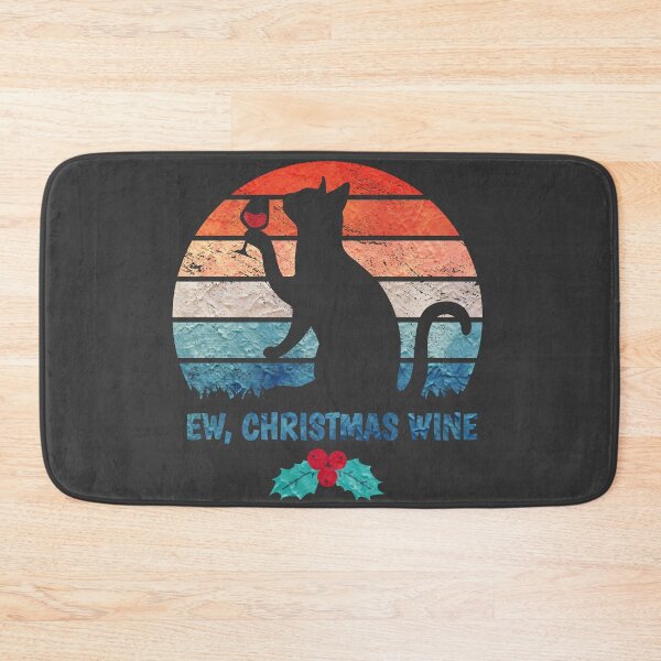 Item preview, EW CHRISTMAS WINE - CHRISTMAS CAT 2020 designed and sold by WordsmithNerd.