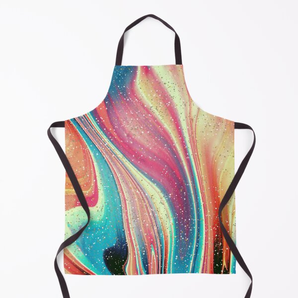 Item preview, Vibrant Motion Contrast Teal Marbling with Sparkles designed and sold by DaughterofYah.