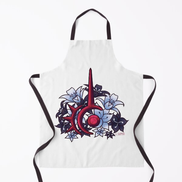 Item preview, FFXIV Red Mage Job Symbol with Flowers designed and sold by saipphh.