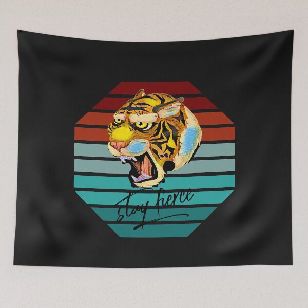 Item preview, Stay Fierce (Tiger) designed and sold by HamiltonmagicTs.