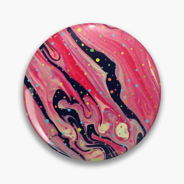 Item preview, Artsy Pink Vivid Retro Marbling with Sparkles designed and sold by DaughterofYah.