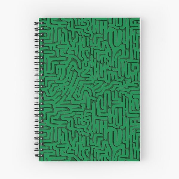 Artikelvorschau, Forest Green Doodle Squiggle mit Schatten entworfen und verkauft von Miranda Benson.