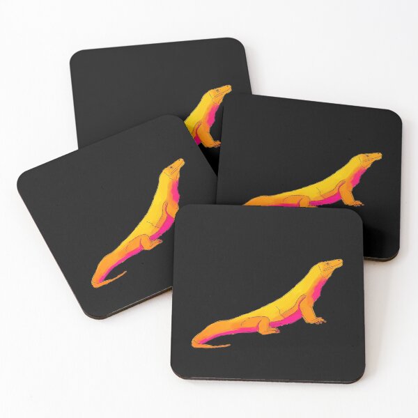 Item preview, Komodo Dragon yellow pink illustration designed and sold by KennyLucky.