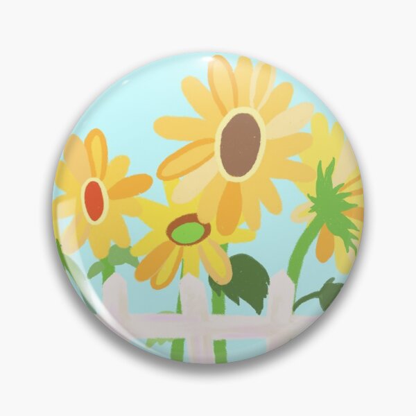 Item preview, Sunflowers and White Picket Fences designed and sold by Hannah Lu.