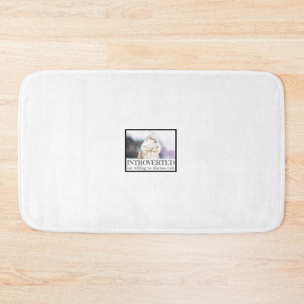 Item preview, Introverted but willing to discuss cats, introvert humor, introvert memes, introvert life, introverting, infj, intj, introverts be like designed and sold by The Snarky  Psychologist.