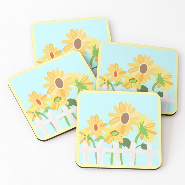 Item preview, Sunflowers and White Picket Fences designed and sold by Hannah Lu.