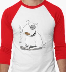 Bull terrier Men's Baseball ¾ T-Shirt