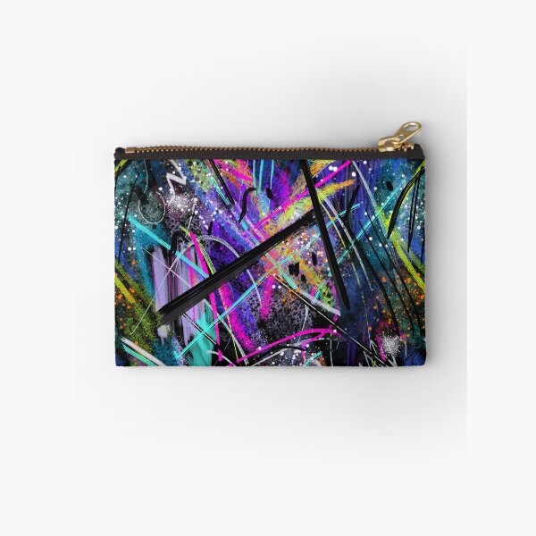 Item preview, Modern Abstract Art. Seamless design for textiles bright funky purple/teal designed and sold by Dance Vibes: Blingit Studios.