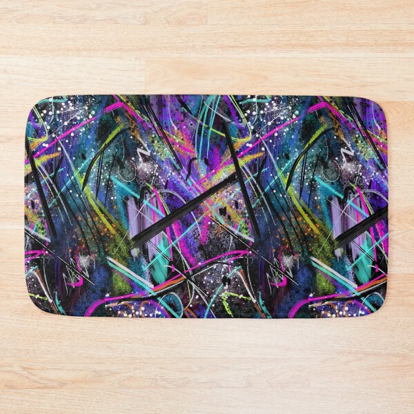 Item preview, Modern Abstract Art. Seamless design for textiles bright funky purple/teal designed and sold by Dance Vibes: Blingit Studios.