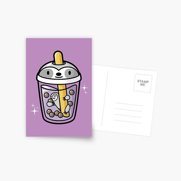 Cat Boba Cup Postcard for Sale by Bobaelyse