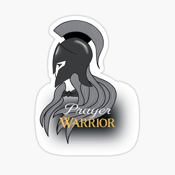 Spartan Prayer Warrior for Women Sticker