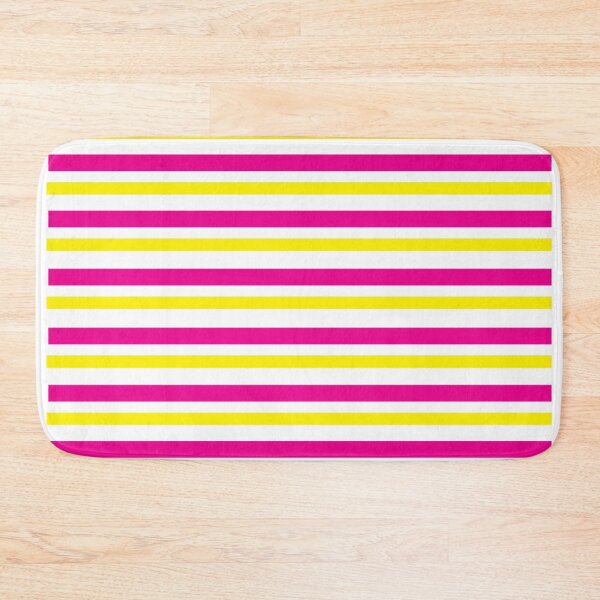 Item preview, Yellow Pink Stripe Pattern designed and sold by Nisha Prabhu.