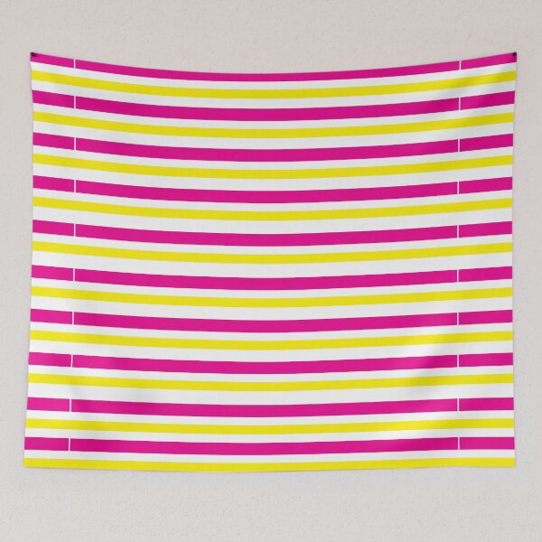 Item preview, Yellow Pink Stripe Pattern designed and sold by Nisha Prabhu.