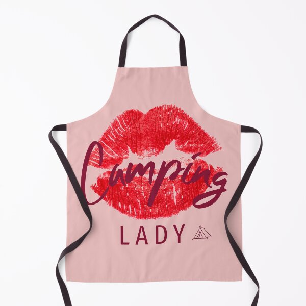Aperçu de l'œuvre Camping Lady Red Luscious Lips créée et vendue par mariagram17.