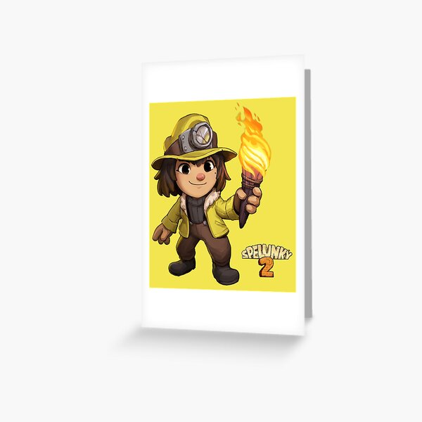 Spelunky 2 Player Characters Pattern Greeting Card for Sale by