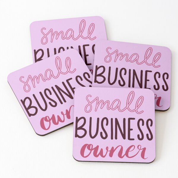 Item preview, Small Business Owner Hand Lettered Design - Raspberry and Pink designed and sold by annedesignco.