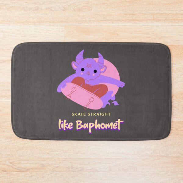 Item preview, Skate Straight Like Baphomet designed and sold by fifty-bucks.