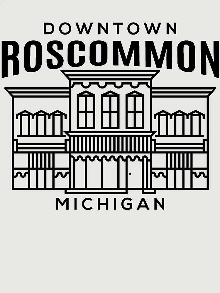 Thumbnail 6 von 6, Premium Oversized Pullover, Downtown Roscommon MI designt und verkauft von HalpinDesign.