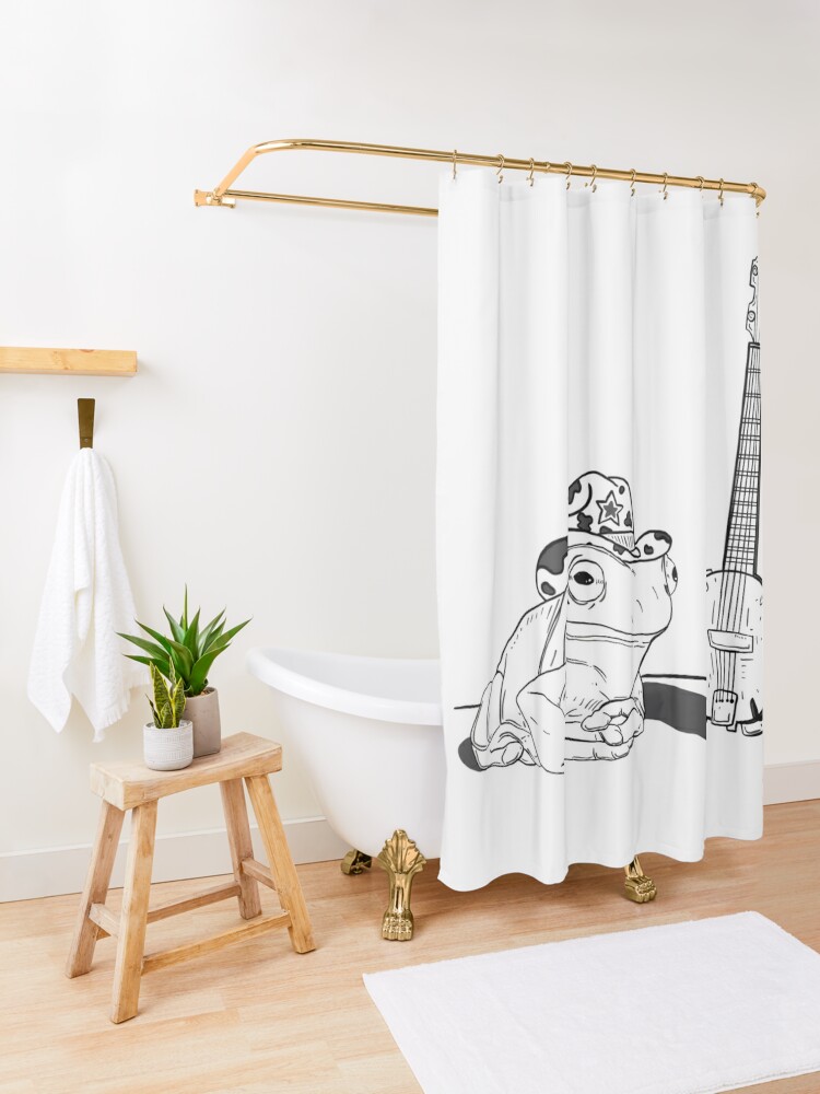 Banjo Frog Shower Curtain for Sale by michaelaari